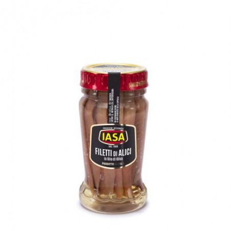 FILETS D'ANCHOIS A L'HUILE D'OLIVE (peu salés)