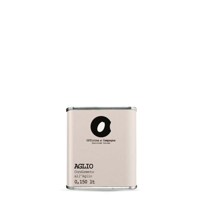 Canette d'huile d'olive aromatisé à l'ail