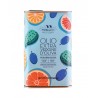 BIDON DE HUILE D'OLIVE DECORS "Les fruits Méditerranéens Bleu Ciel" (Fruit  intense)
