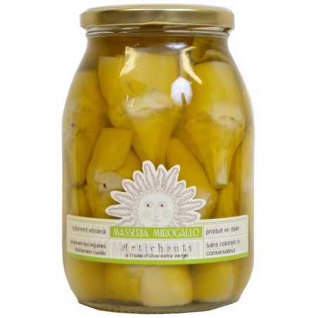 ARTICHAUTS ENTIERS à l'huile d'olive 1 KG